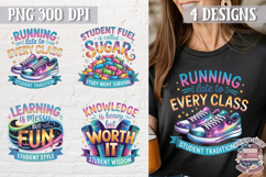 Student Quote Colorful Clipart PNG Sublimation 4 Designs Product Image 1