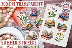 Summer sticker sheet Beach Scrapbook PNG Flowers Vibe Product Image 1