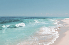 Beach Scene Background Wallpaper Product Image 1
