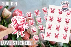 Love sticker Sheet Valentine Day Lovers Funny Sweets PNG Product Image 1
