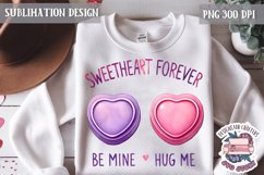 Valentine Love Quote Cute Heart Sublimation Design PNG Sweet Product Image 1