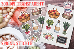 Spring sticker Cute vintage flowers Love PNG Funny Product Image 1
