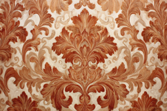 Gold Red Damask Pattern Background Product Image 1