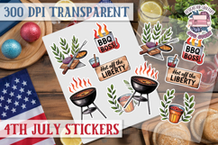4th July sticker sheet USA Scrapbook PNG Independent Day Product Image 1
