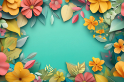 Flowers and Leaves Background Wallpaper Product Image 1