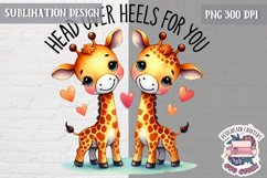 Valentine Love Animals Cute Quote Sublimation Design PNG Product Image 1