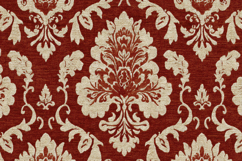 Gold Red Damask Pattern Background Product Image 1