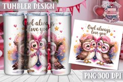 Sublimation Tumbler WRAP Love Design Quote Watercolor Animal Product Image 1
