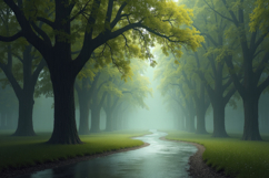 Forest Landscape Background Wallpaper Product Image 1