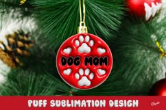 Christmas Dog. 3D Inflated Ornament Product Image 1