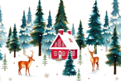 House Tree With Animal Pattern Background Product Image 1