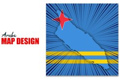 Aruba Independence Day Map Design Product Image 1