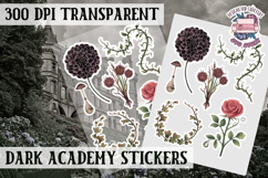 Gothic sticker sheet Magic Scrapbook PNG Spells Witch Product Image 1