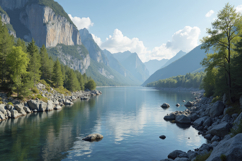 Nature Lake Background Product Image 1