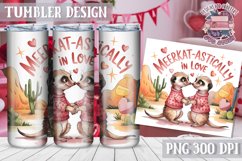 Sublimation Tumbler WRAP Love Design Quote Watercolor Animal Product Image 1