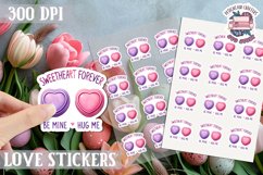 Love sticker Sheet Valentine Day Lovers Funny Sweets PNG Product Image 1