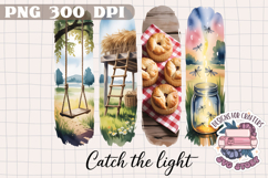 Summer Farm Brushstrokes PNG Sublimation Rustic Country Product Image 1