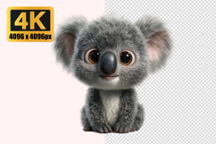 Cute Baby Koala Transparent PNG Product Image 1