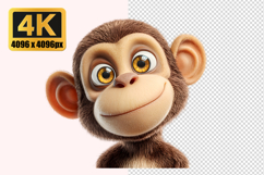 Cartoon Monkey Character Transparent PNG Product Image 1