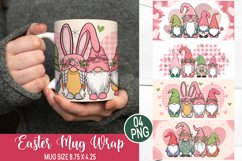 Easter Mug Wrap Design - Easter Gnome Sublimation Product Image 1