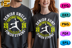 Softball Senior Aunt &amp; Uncle Svg, Png, Class Of 2026 Svg Product Image 1
