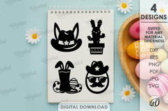 Happy Easter Elements. Western SVG Product Image 1