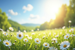Daisies Flower Blue Sky Background Product Image 1