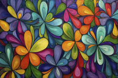 Colorful Floral Pattern Background Product Image 1