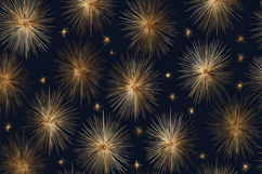 Golden Fireworks Pattern Background Product Image 1