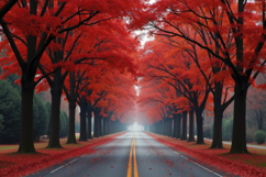 Red Autumn Foliage Background Product Image 1
