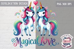 Valentine Love Animals Cute Quote Sublimation Design PNG Product Image 1