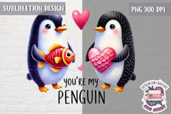 Valentine Love Animals Cute Quote Sublimation Design PNG Product Image 1