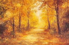 Autumn Forest Background Wallpaper Product Image 1