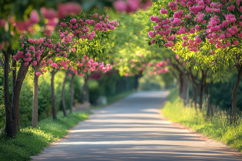 Cherry Blossom Trees Background Wallpaper Product Image 1