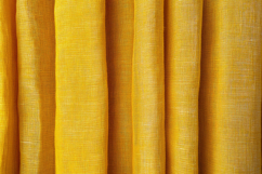 Yellow Linen Curtains Background Wallpaper Product Image 1