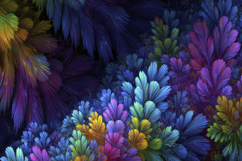 Colorful Feathers, Leaves Background Product Image 1