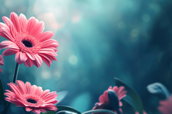 Pink Gerbera Background Wallpaper Product Image 1