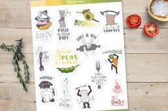 Funny Stickers| Food Stickers | Planner Printable Stickers Product Image 2