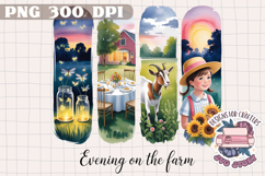 Summer Farm Brushstrokes PNG Sublimation Rustic Country Product Image 1