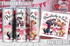 Sublimation Tumbler WRAP Love Design Quote Watercolor Animal Product Image 1