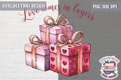 St Valentine’s Coquette Bow PNG Holidays Funny Watercolor Product Image 1