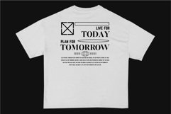Live for Today Streetwear Typography T-shirt Design Product Image 1