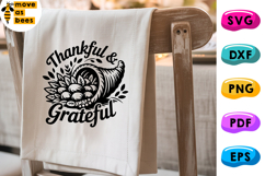 Thankful And Grateful Svg, Png, Thanksgiving Day shirt Svg Product Image 1
