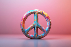 Abstract Peace Sign Background Wallpaper Product Image 1