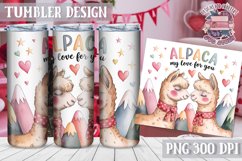 Sublimation Tumbler WRAP Love Design Quote Watercolor Animal Product Image 1