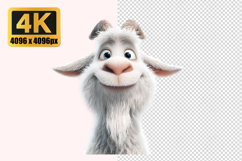 Cute Baby Goat Transparent PNG Product Image 1