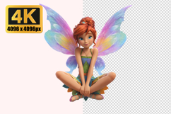 Fairy Sit Pose Transparent PNG Product Image 1