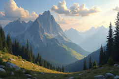 Mountain Range Background Wallpaper Product Image 1