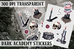 Gothic sticker sheet Magic Scrapbook PNG Spells Witch Product Image 1