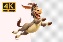 Jumping Donkey Transparent PNG Product Image 1